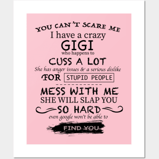 You can't scared me GiGi Tees Posters and Art